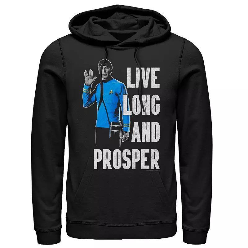 Mens Star Trek Original Series Spock Live Long Hoodie Product Image