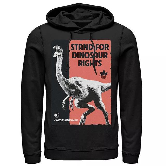 Mens Jurassic World Stand For Dinosaurs Poster Hoodie Blue Product Image