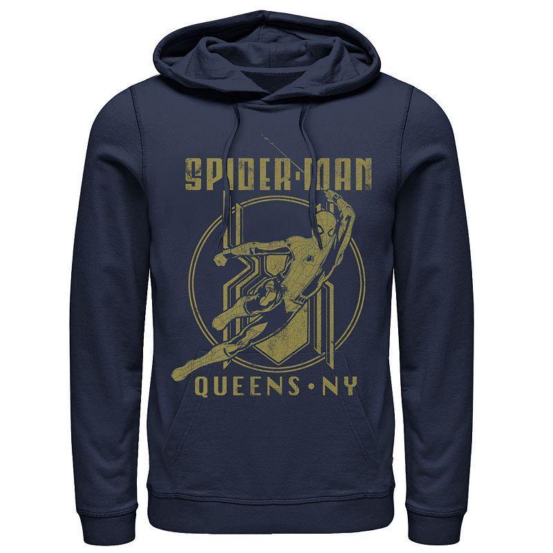 Mens Marvel Spider-Man: Far From Home Queens NY Hoodie Blue Product Image