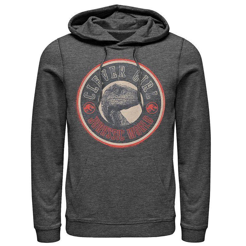 Mens Jurassic World Retro Clever Girl Circle Logo Hoodie Product Image