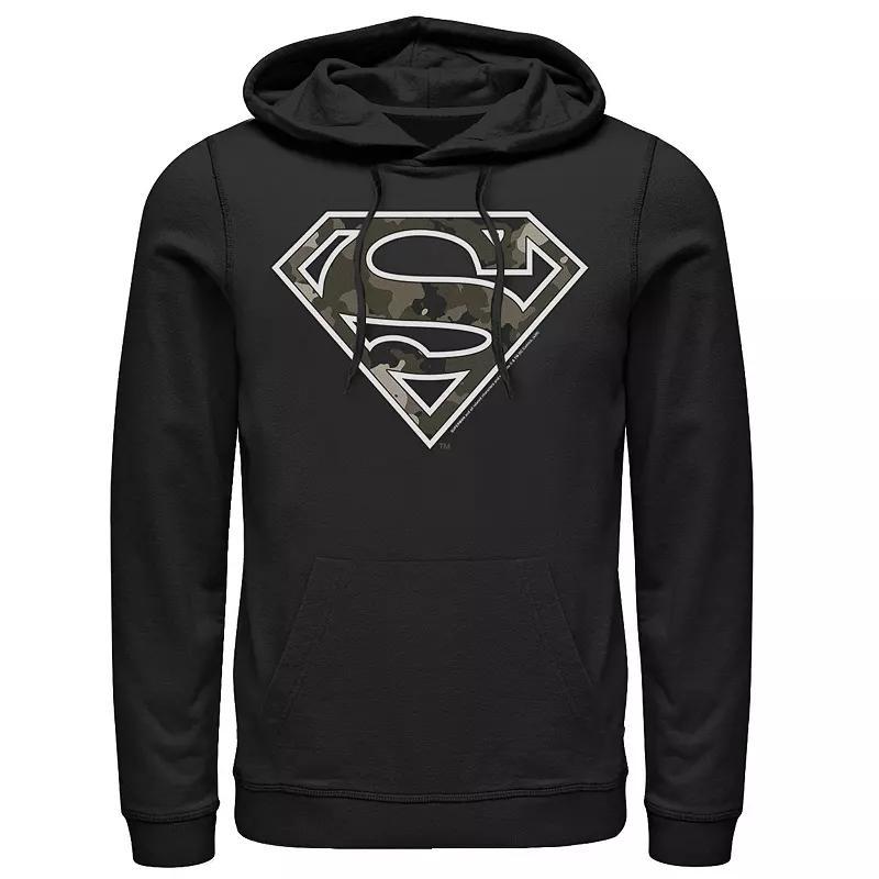 Mens DC Comics Superman Camouflage Fill Logo Hoodie Product Image