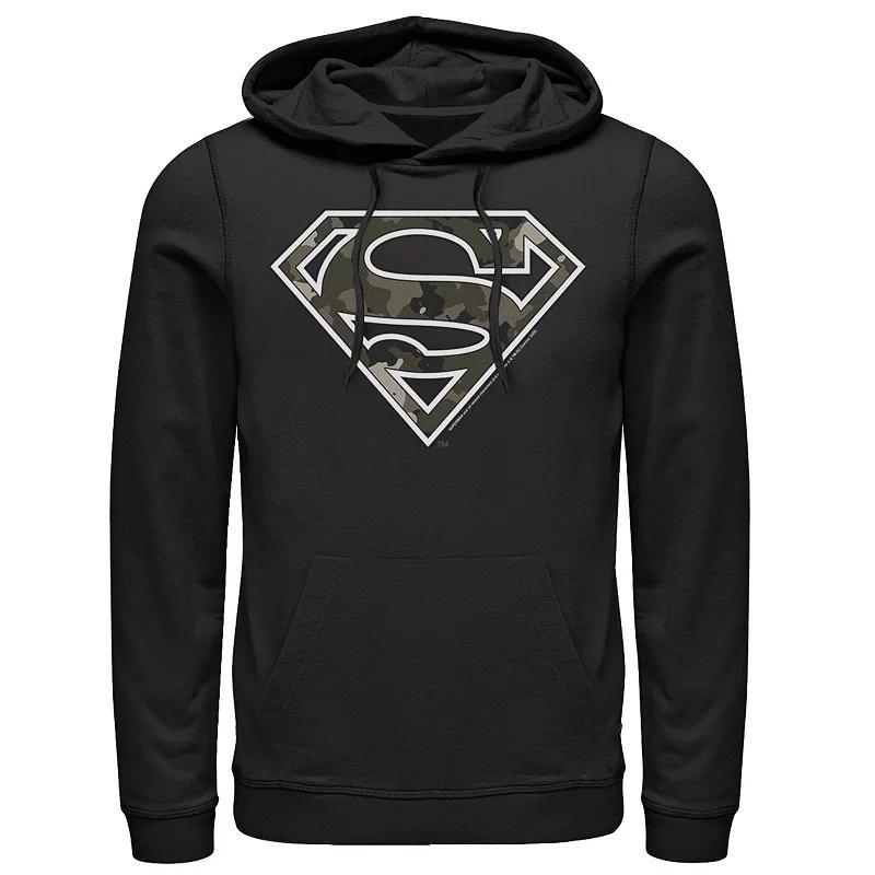 Mens DC Comics Superman Camouflage Fill Logo Hoodie Product Image