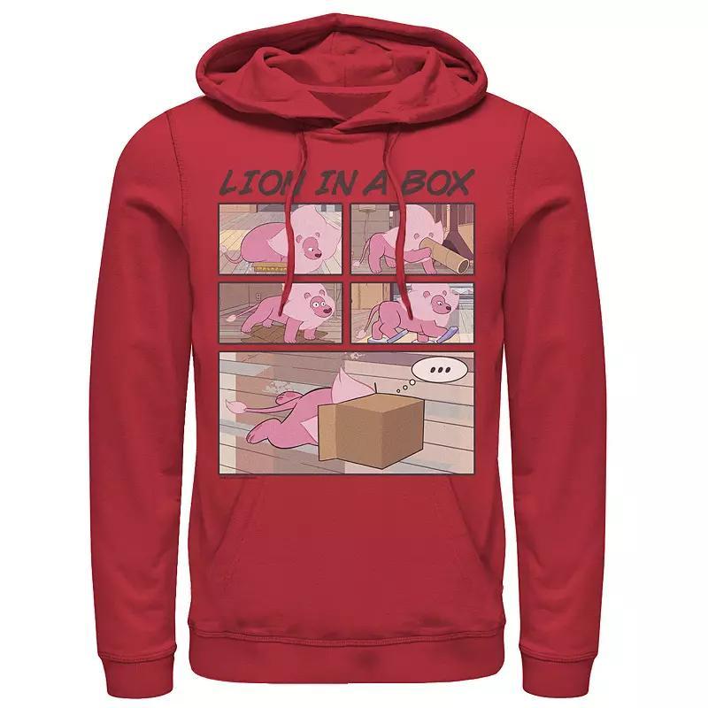 Mens Cartoon Network Stevens Universe Lion In A Box Comic Strip Hoodie Product Image