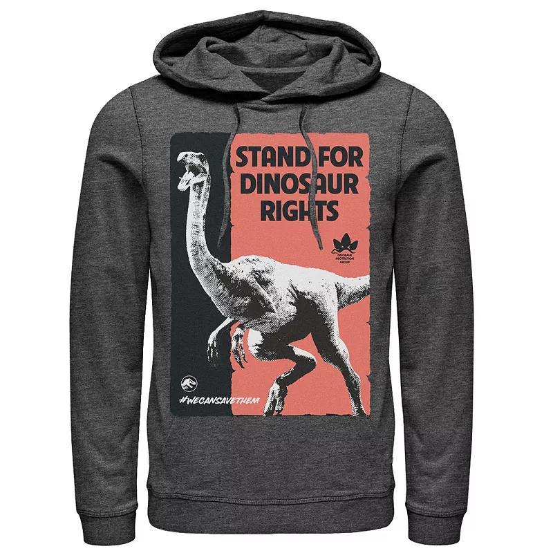 Mens Jurassic World Stand For Dinosaurs Poster Hoodie Blue Product Image