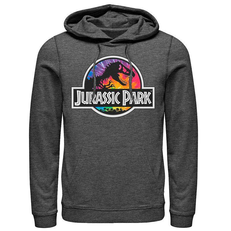 Mens Jurassic Park Tie Dye Classic Logo Hoodie Product Image