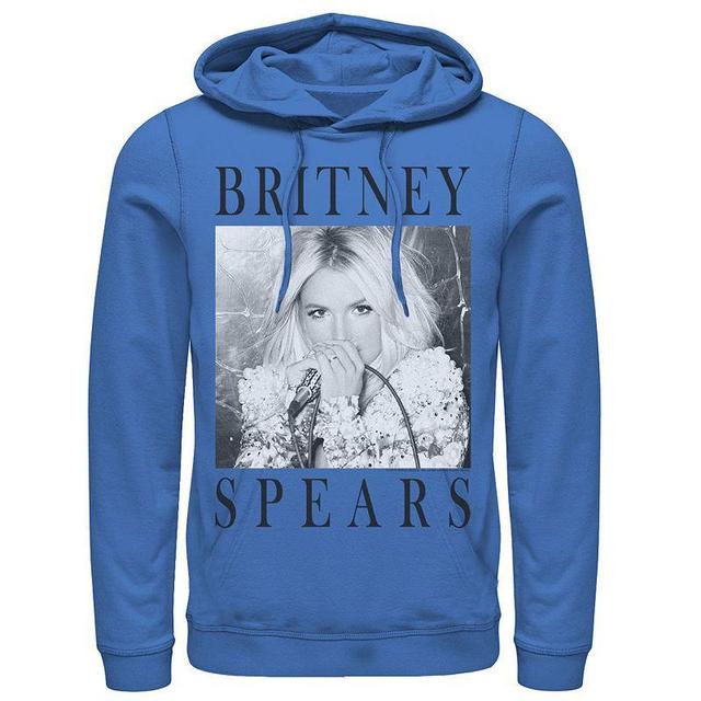 Mens Britney Spears Black & White Portrait Panel Hoodie Product Image