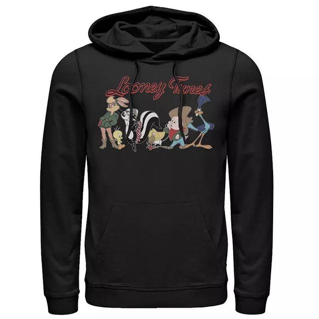 Mens Looney Tunes Group Retro Line Up Hoodie Product Image