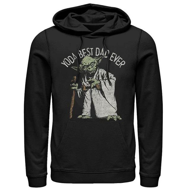 Mens Star Wars Yoda Best Dad Ever Pull-Over Hoodie Product Image