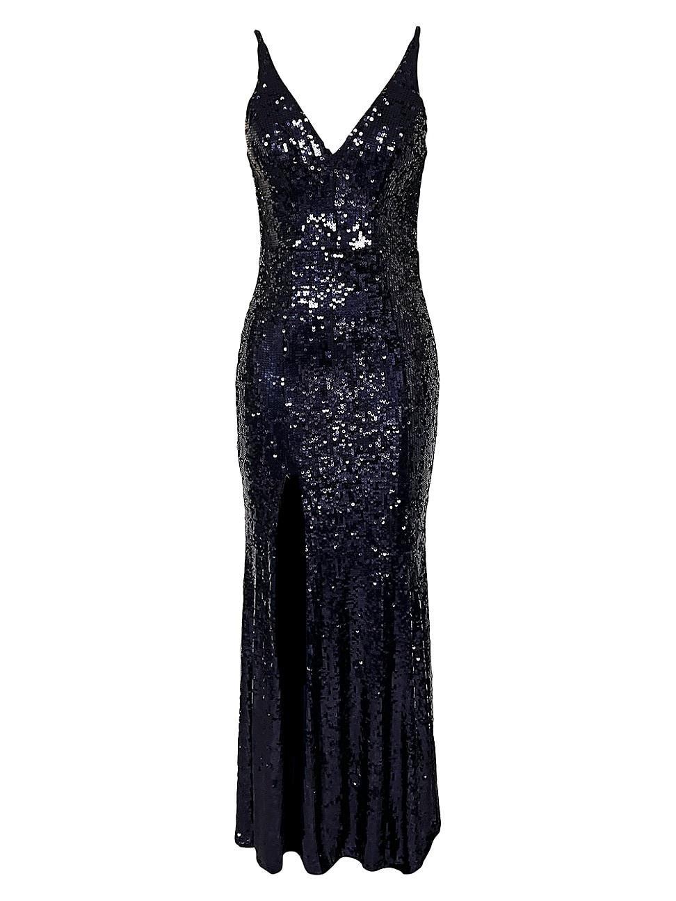 Womens Iris Sequin Maxi Dress Product Image