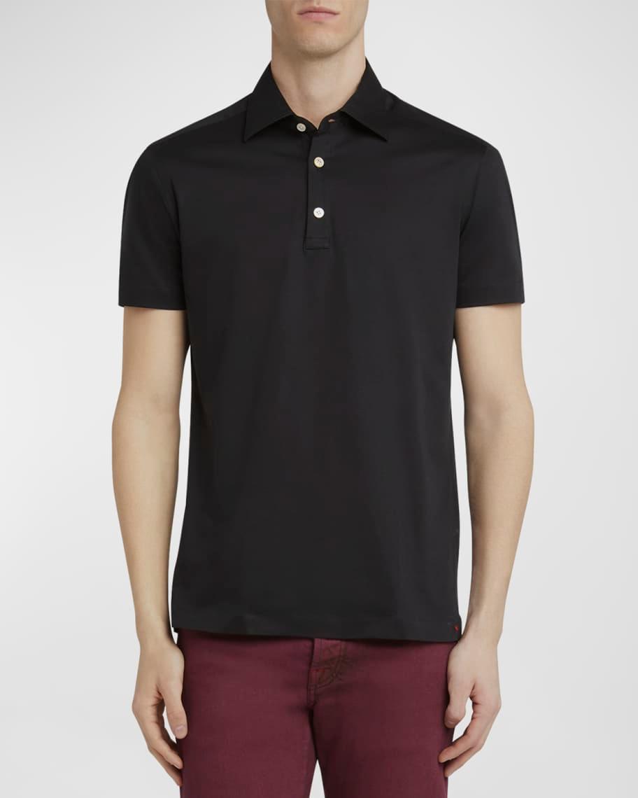 Mens Cotton Polo Shirt Product Image