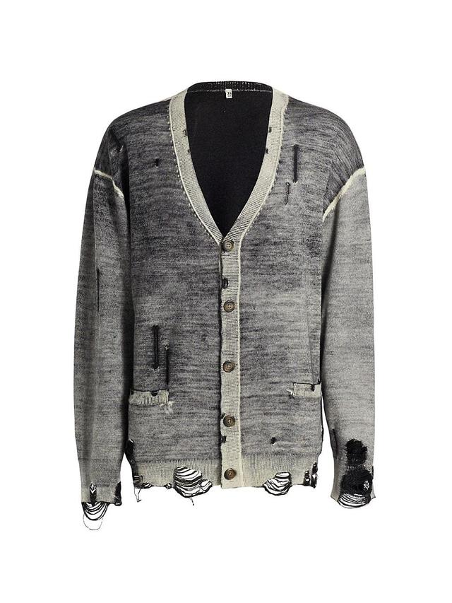 Womens Boyfriend Wool Cardigan Product Image