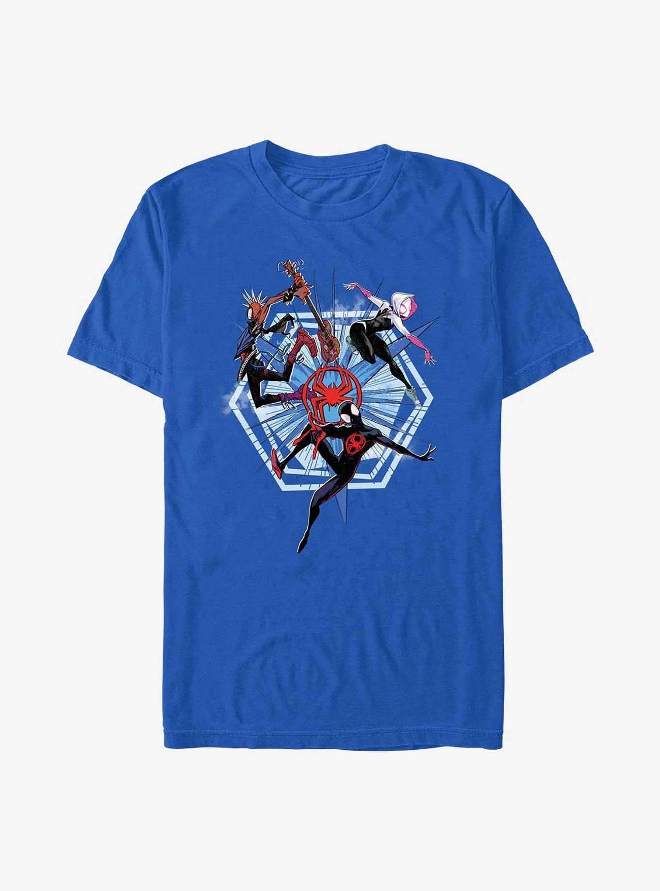 Marvel Spider-Man Spider Trio Across Spiderverse Extra Soft T-Shirt Product Image