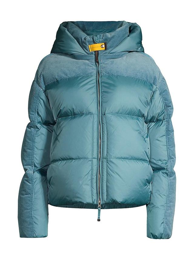 Womens Mirror Hooded Down Puffer Product Image