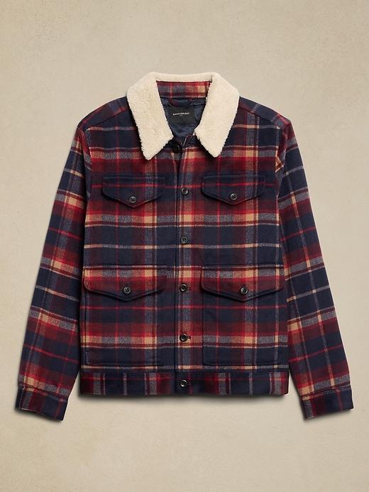 Sherpa Plaid Jacket Product Image