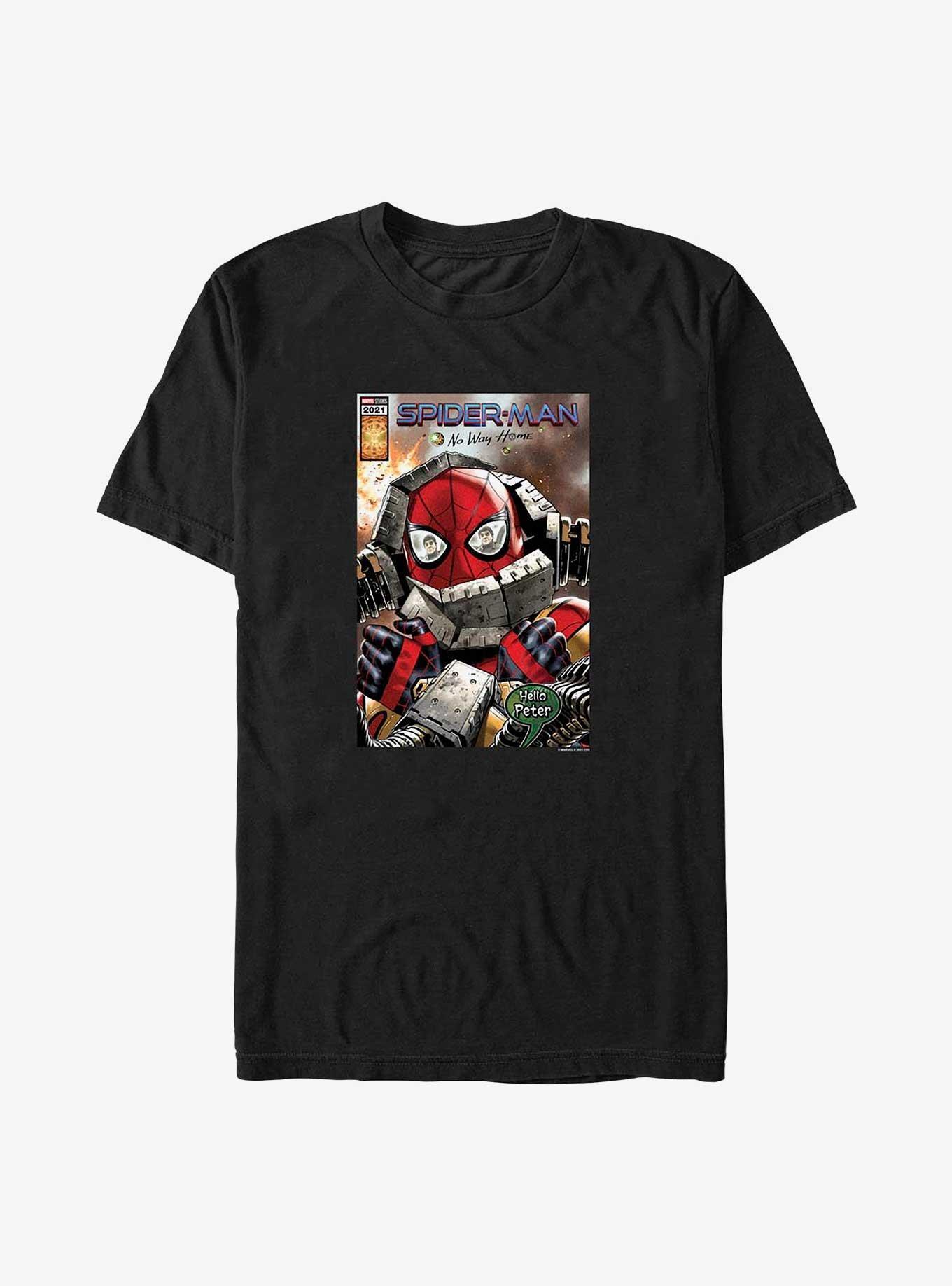 Marvel Spider-Man Hello Peter Comic Cover Big & Tall T-Shirt Product Image