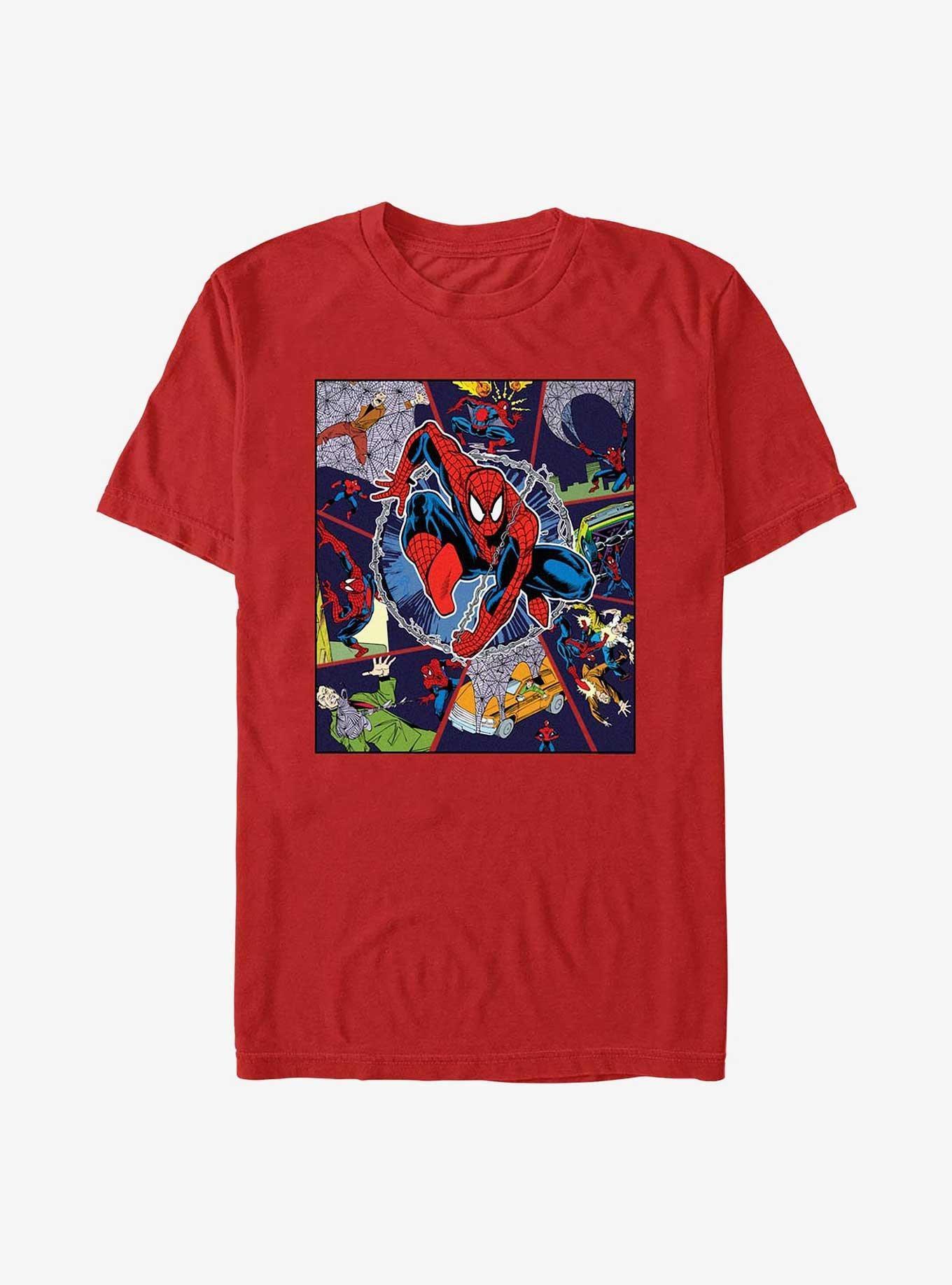 Marvel Spider-Man Comic Strip Extra Soft T-Shirt Product Image