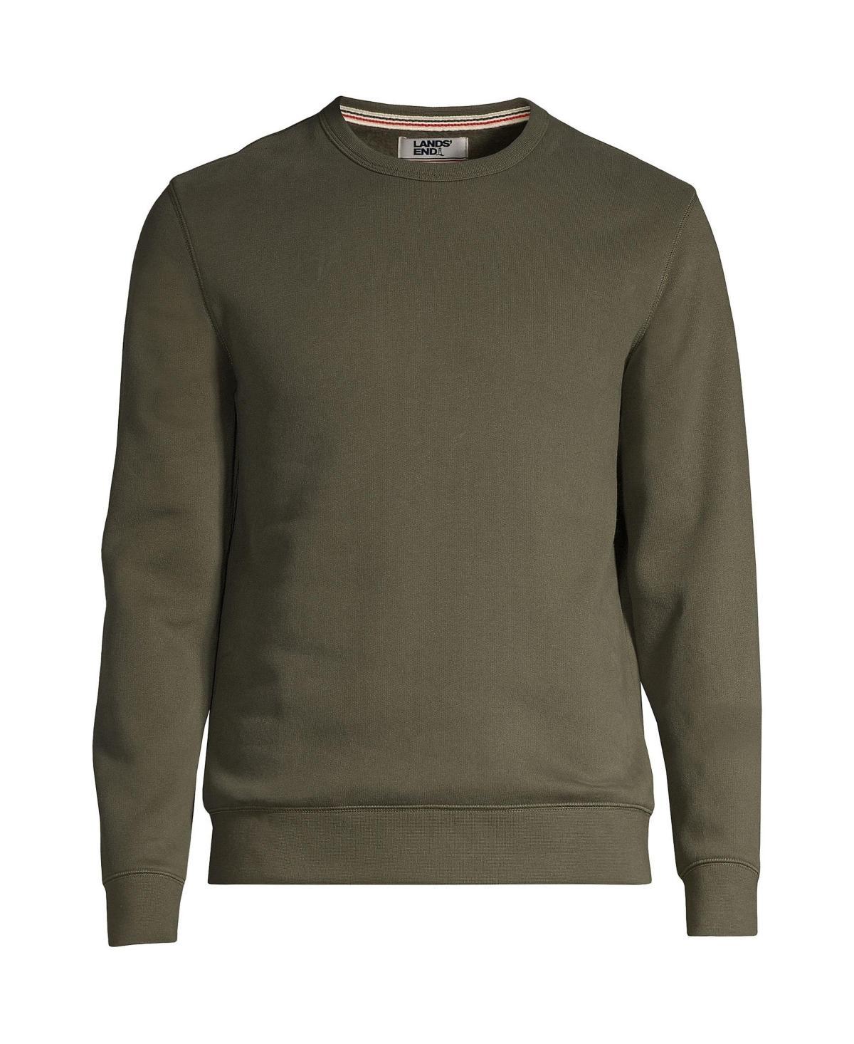 Big & Tall Lands End Serious Sweats Crewneck Sweatshirt, Mens Gray Grey Product Image