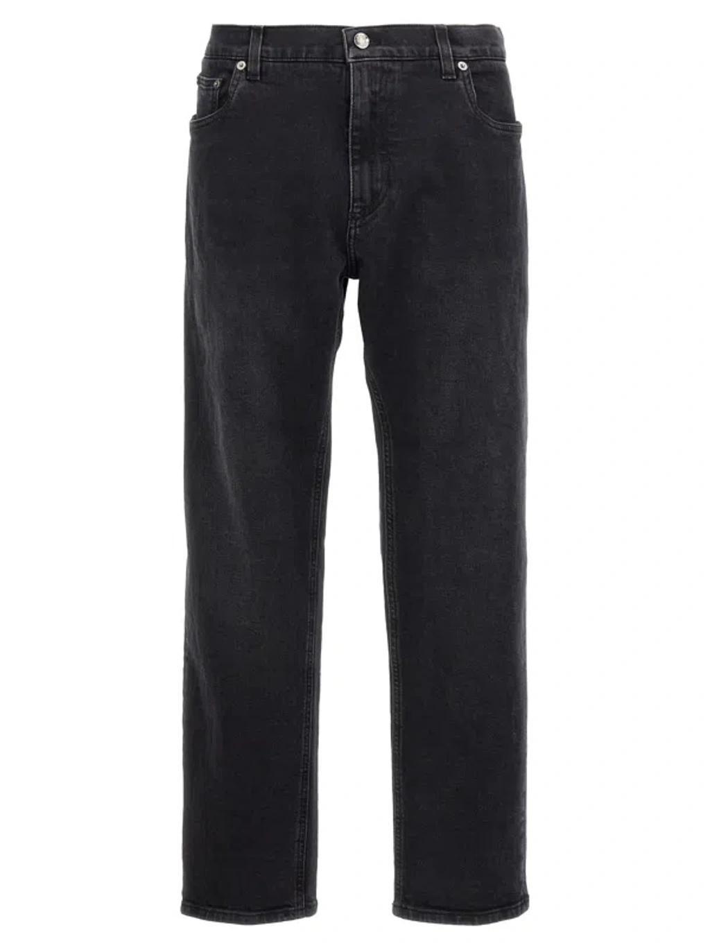 Black Denim Jeans Product Image