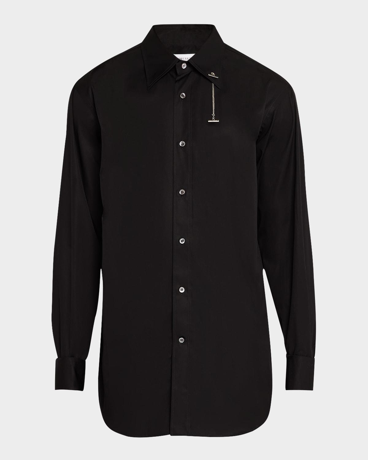 Mens Dress Shirt with Cross-Bar Chain product image