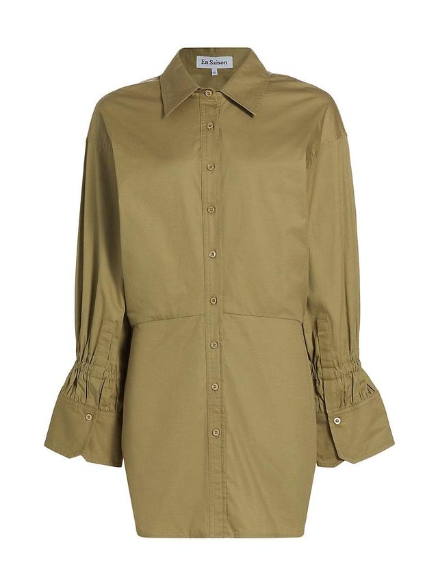 Womens Hardin Cotton Mini Shirtdress Product Image