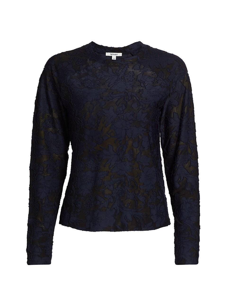 Splendid Cecelia Floral Long Sleeve Tee Women's T Shirt Product Image