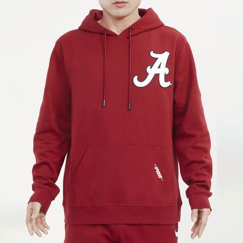 Pro Standard Mens Pro Standard Alabama Classic Pullover Hoodie - Mens Cardinal/White Product Image