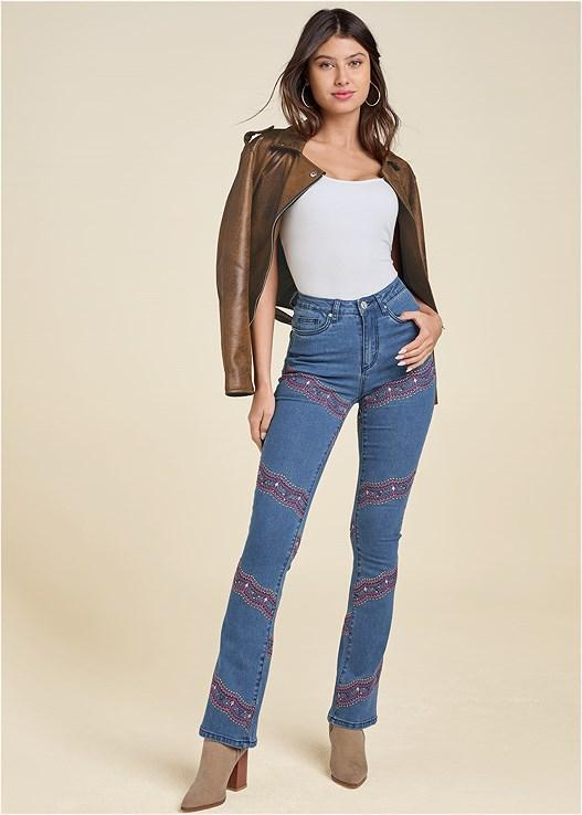 Embellished Bootcut Jeans Product Image