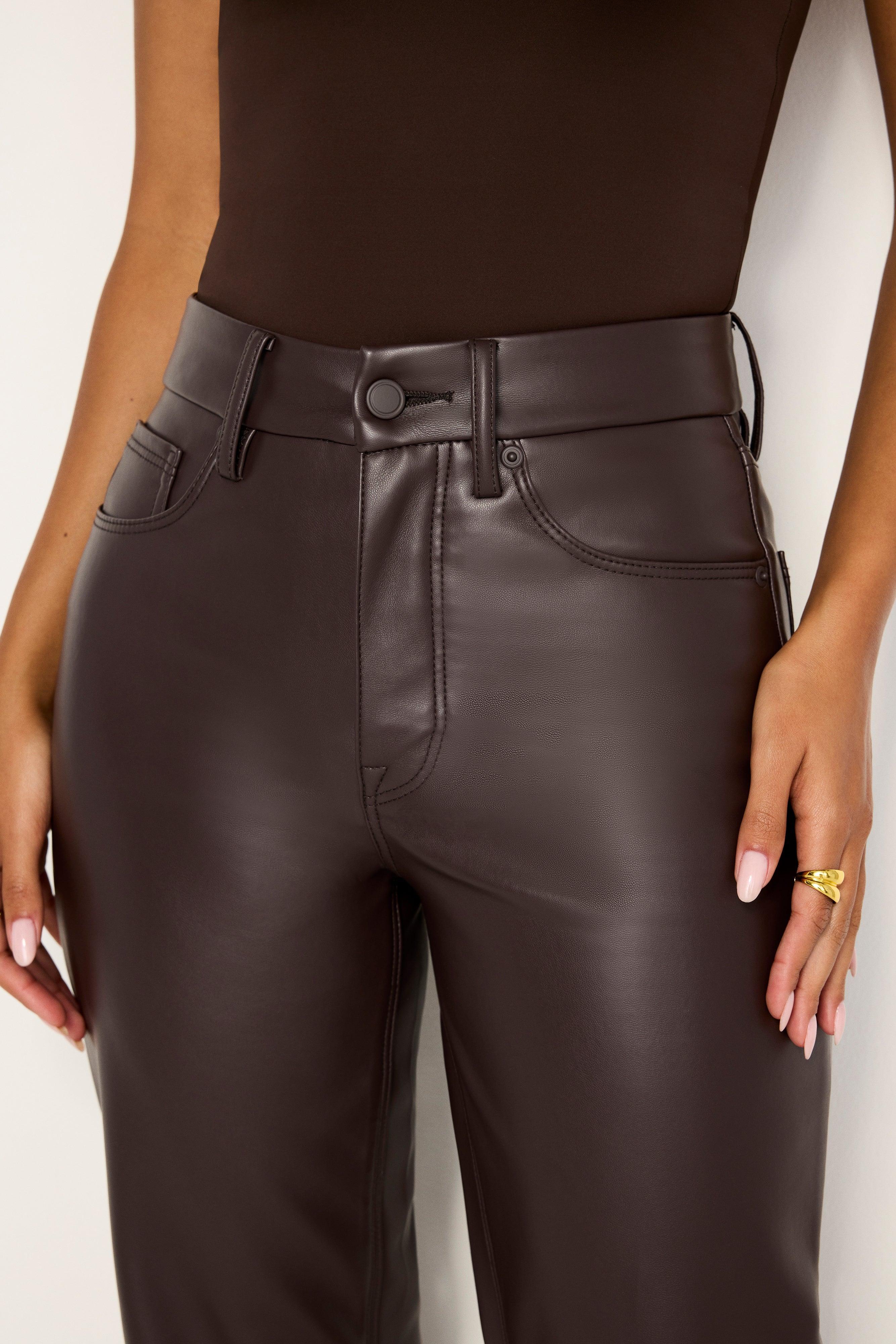 GOOD ICON FAUX LEATHER PANTS | BARK003 Product Image