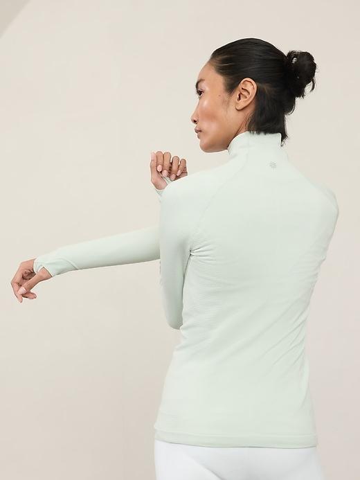 Flurry Half Zip Mock Neck Top Product Image