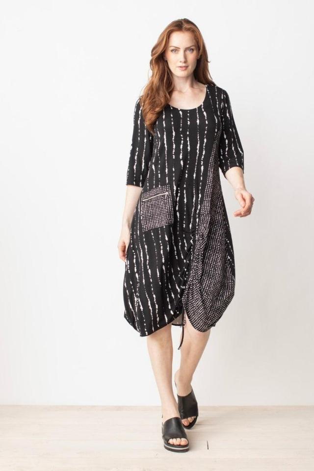 Black Stripe Dress Product Image