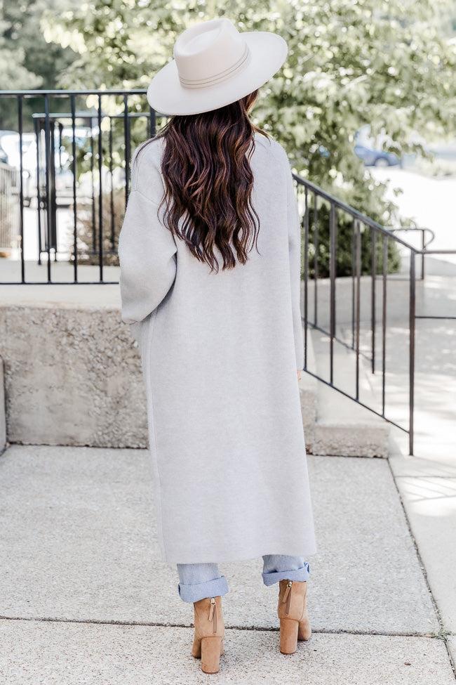 Go Where You Choose Grey Long Cardigan  FINAL SALE Product Image