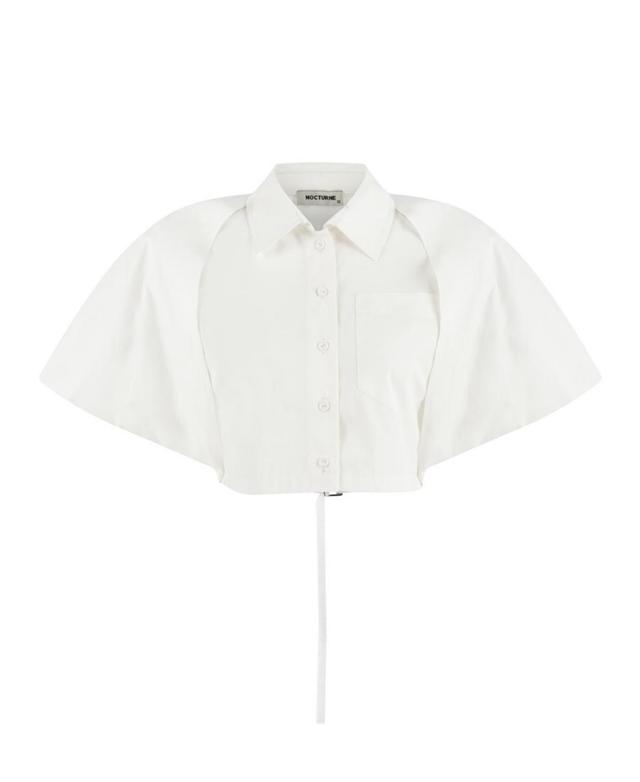 Nocturne Womens Shirt with Back Knot Design Product Image