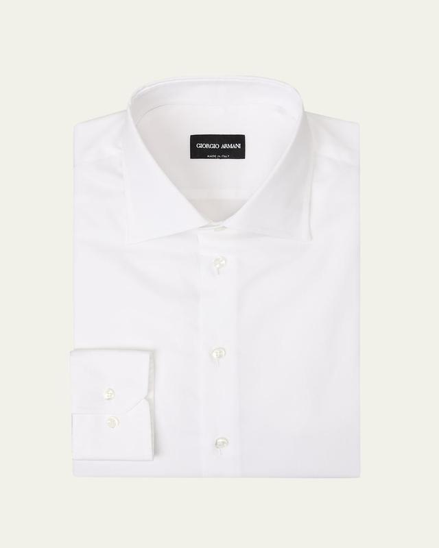 Mens Textured Cotton Dress Shirt Product Image