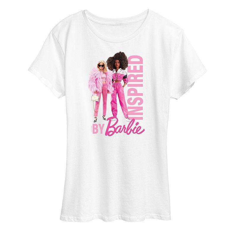 Womens Barbie Inspired By Graphic Tee Product Image