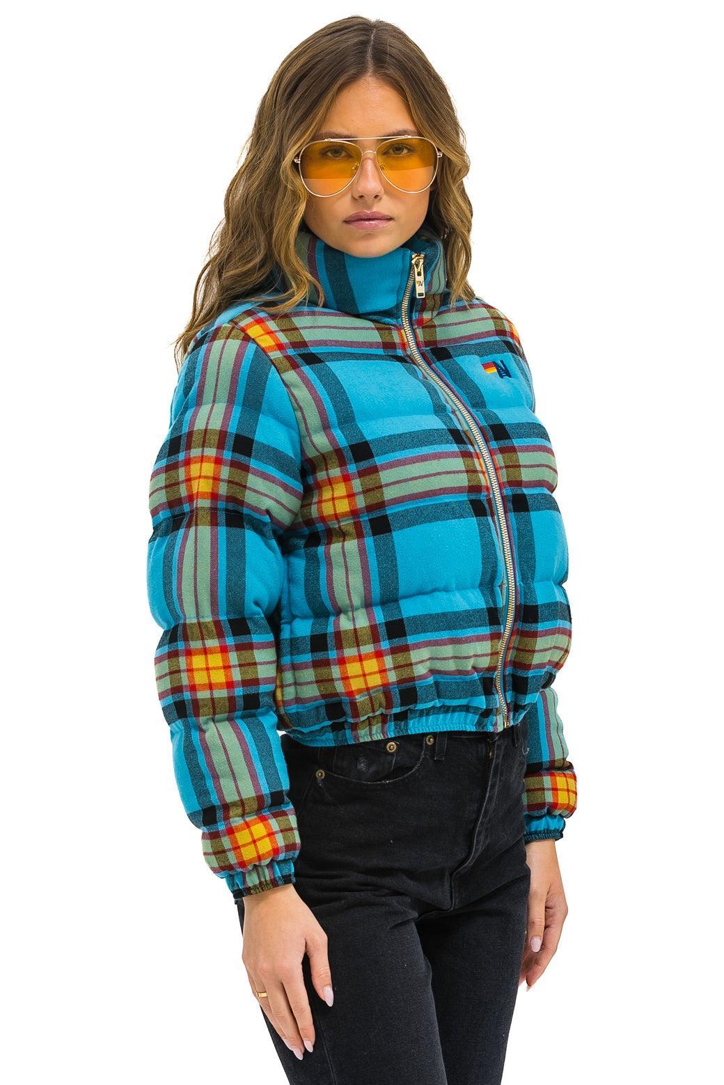 APRES PLAID PUFFER JACKET - JACKSON PLAID Female Product Image