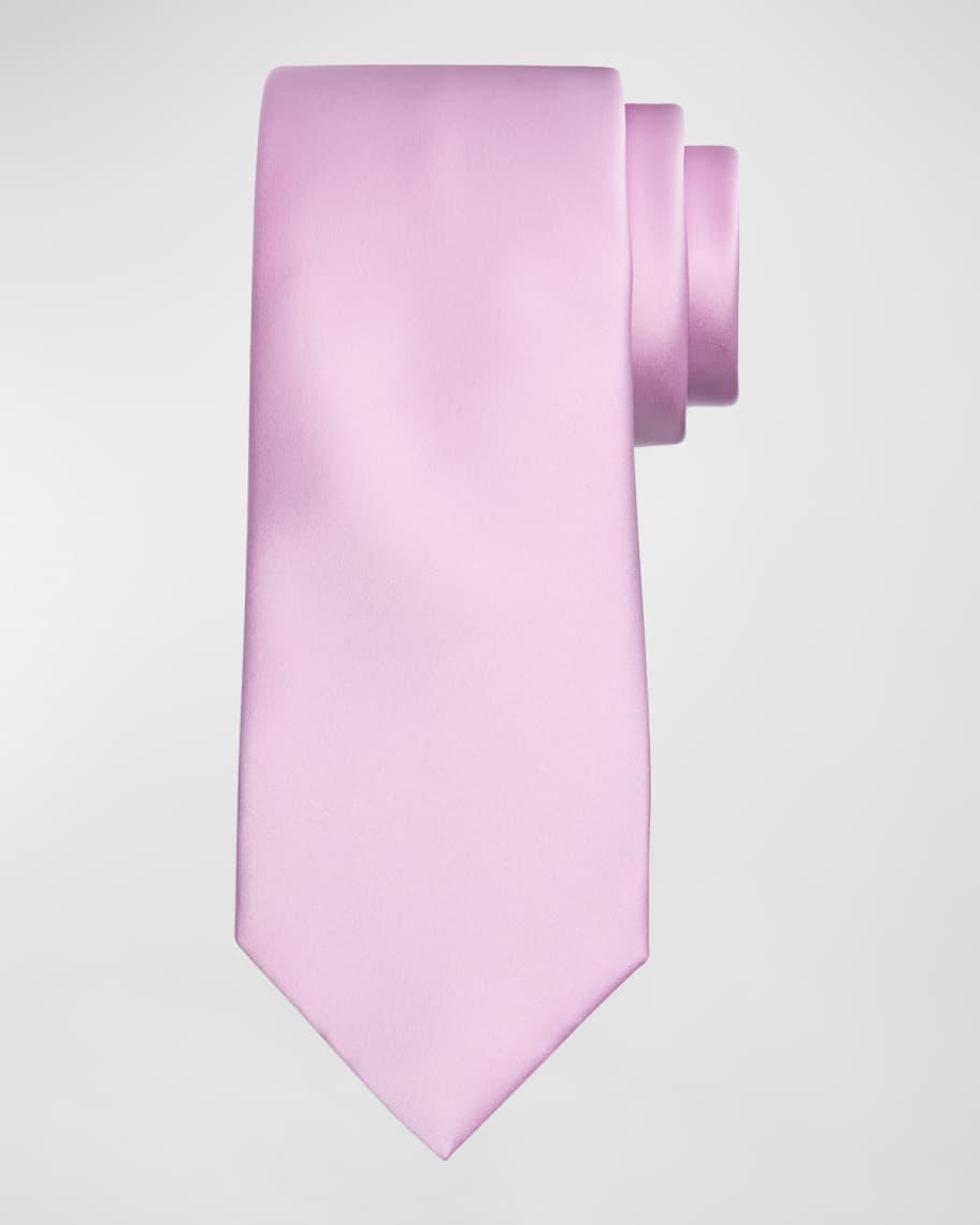 Solid Silk Satin Tie Product Image