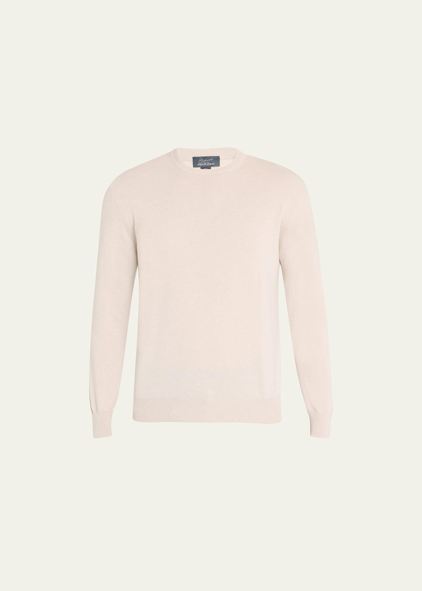 Mens Solid Cashmere Crewneck Sweater Product Image