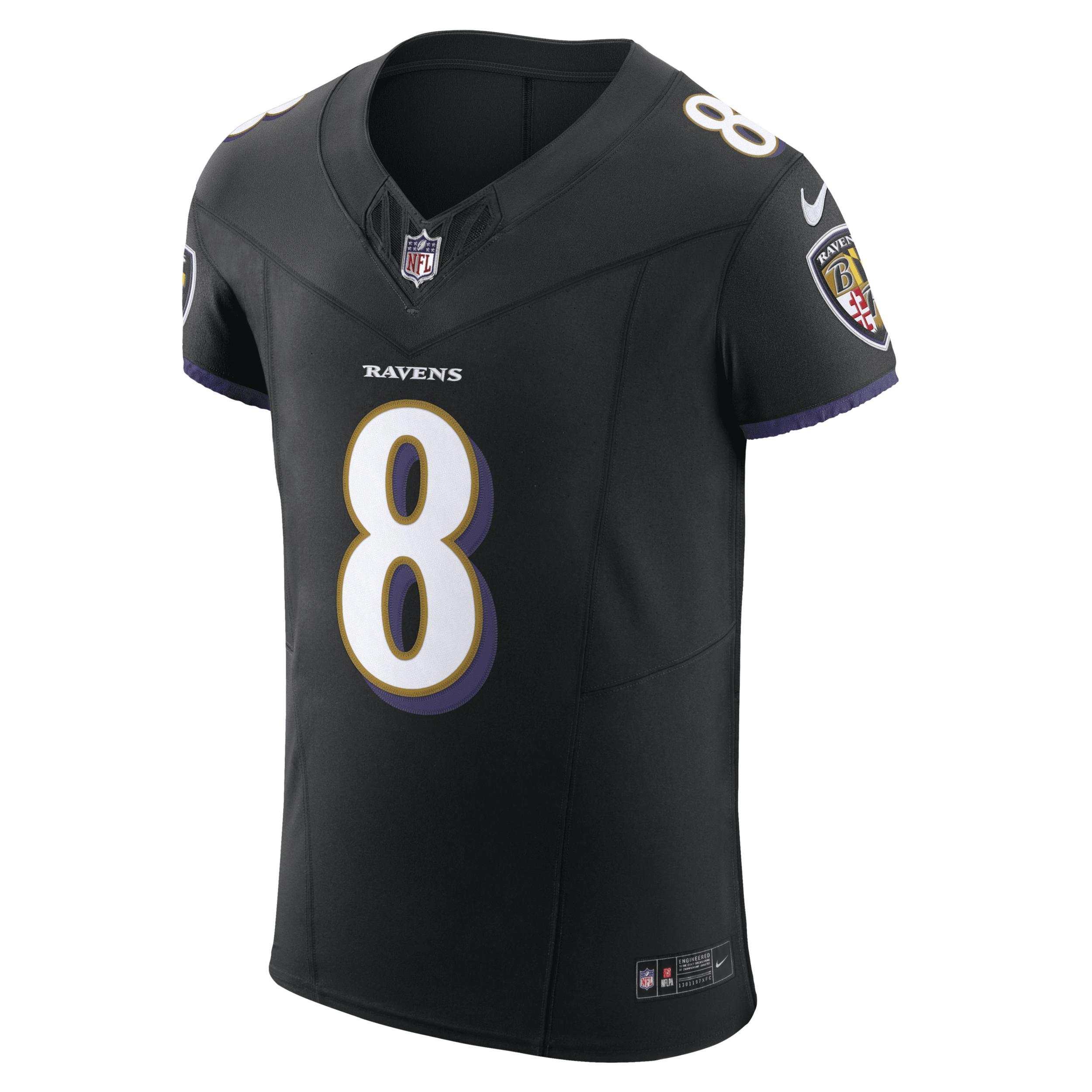 Lamar Jackson Baltimore Ravens Nike Men's Dri-FIT NFL Elite Football Jersey Product Image