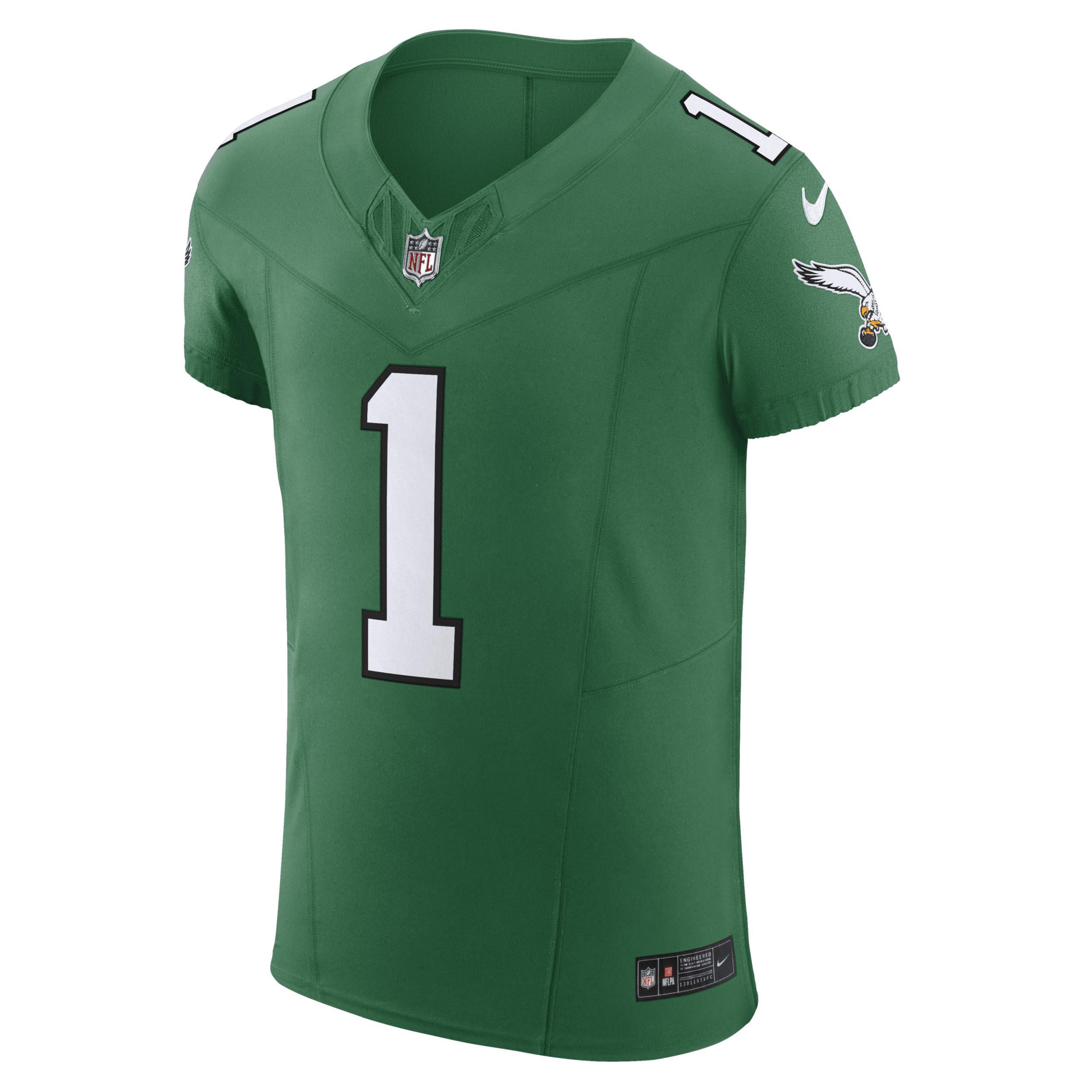 Nike Mens Jalen Hurts Kelly Philadelphia Eagles Alternate Vapor F.u.s.e. Elite Jersey - Green Product Image