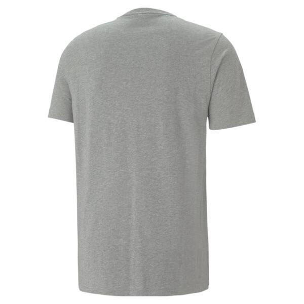 PUMA Classics Men's Logo T-Shirt in Medium Grey Heather Product Image