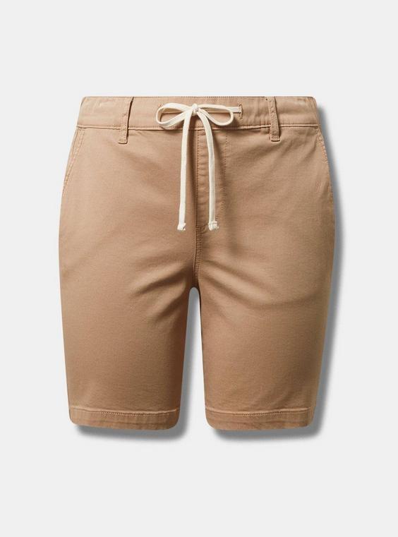 8 Pull On Weekend Stretch Twill Mid Rise Short Product Image