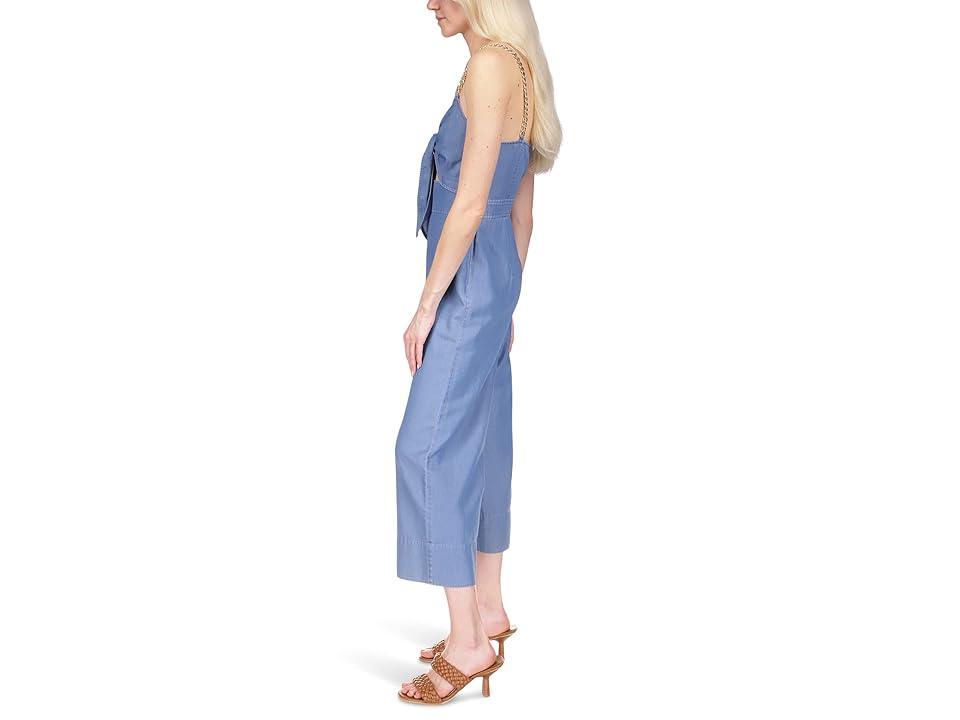 MICHAEL Michael Kors Chambray Tie Jumpsuit (Light Cadet Wash) Women's Jumpsuit & Rompers One Piece Product Image