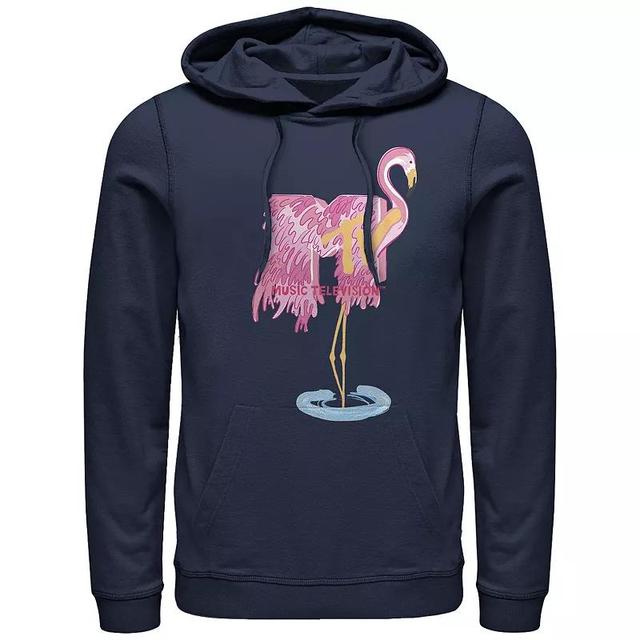 Mens MTV Flamingo Logo Hoodie Blue Product Image