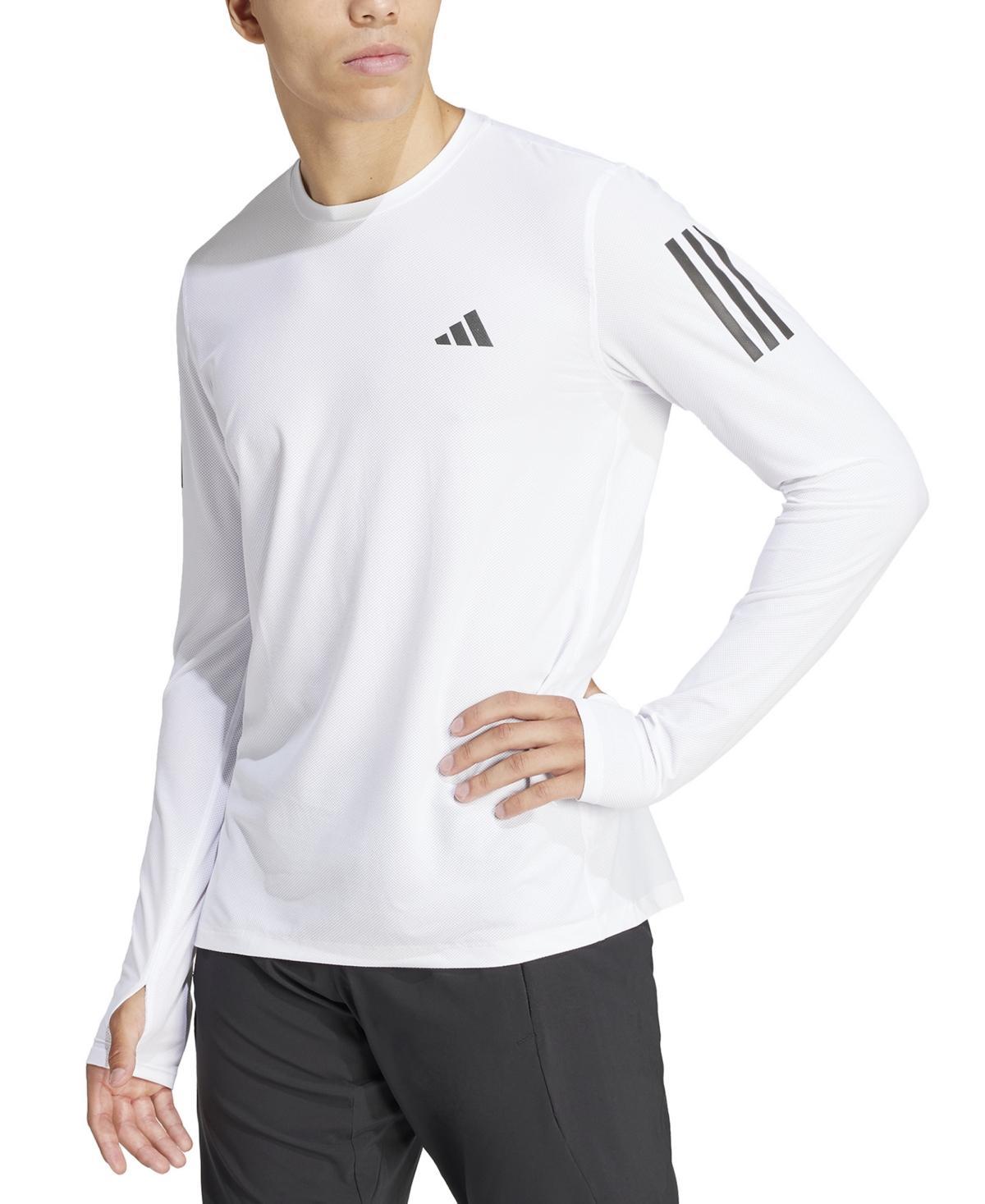 adidas Mens Own The Run Moisture-Wicking Long-Sleeve T-Shirt Product Image