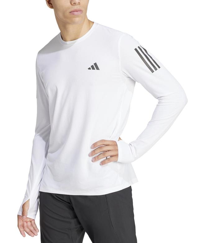 adidas Mens Own The Run Moisture-Wicking Long-Sleeve T-Shirt Product Image