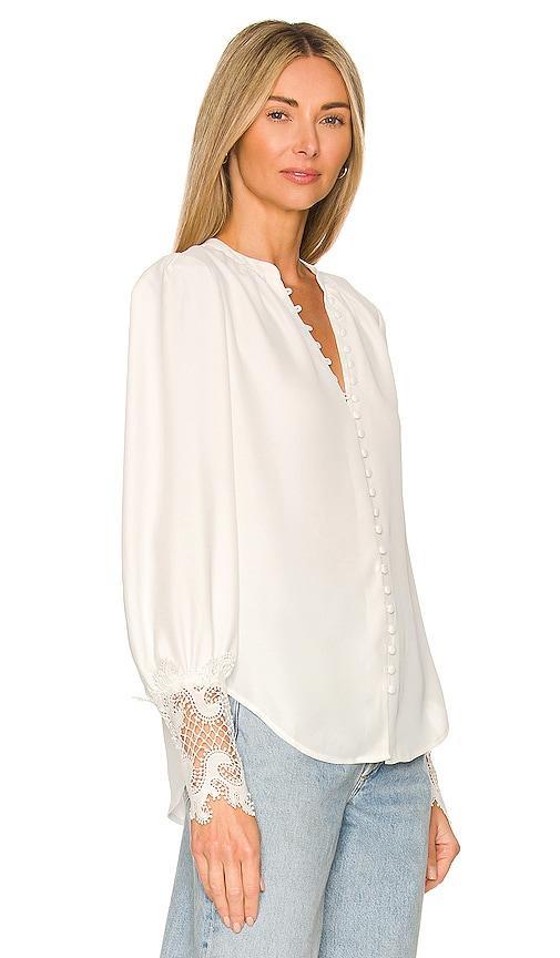 Womens Ava Lace Cuff Blouse Product Image