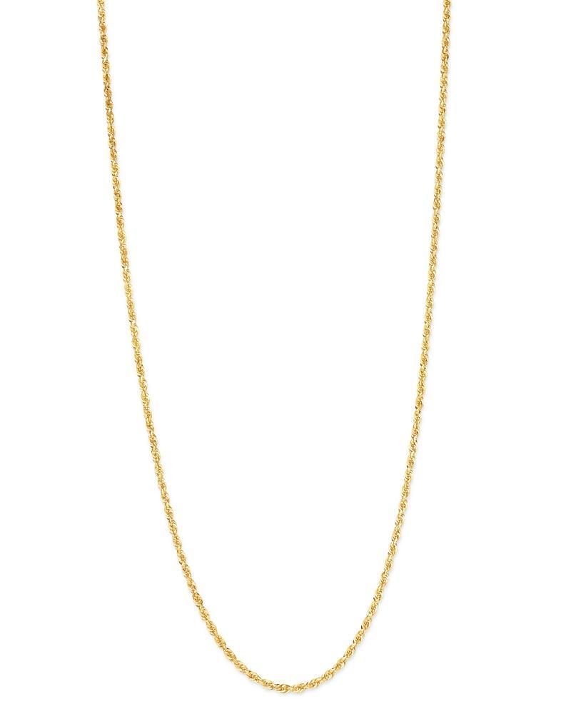 Rope Chain 24 Necklace (3mm) in Solid 14k Gold Product Image