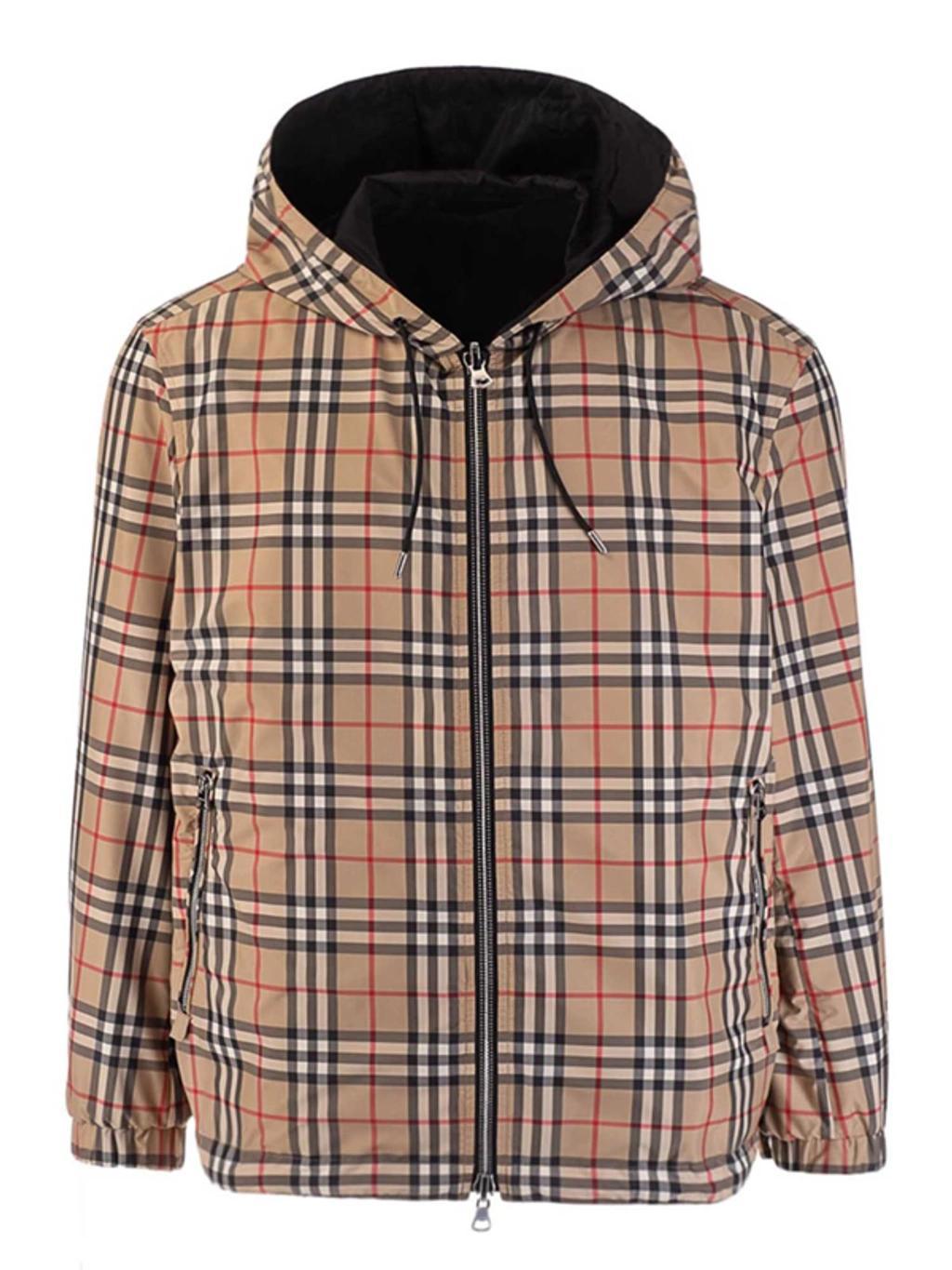 Vintage Check Reversible Jacket In Brown Product Image