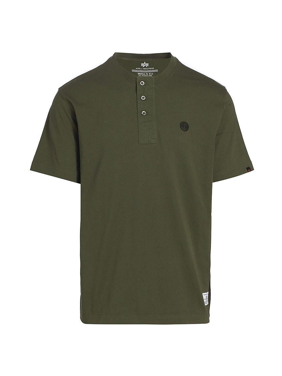 Mens Essential Short-Sleeve Henley Product Image