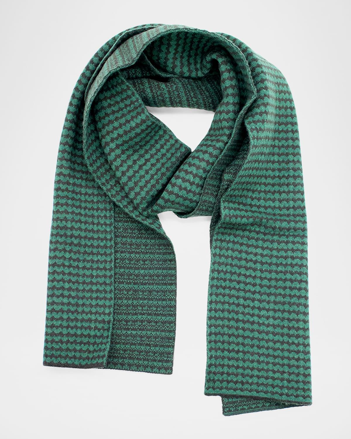 Men's Jacquard Scarf with Design Product Image